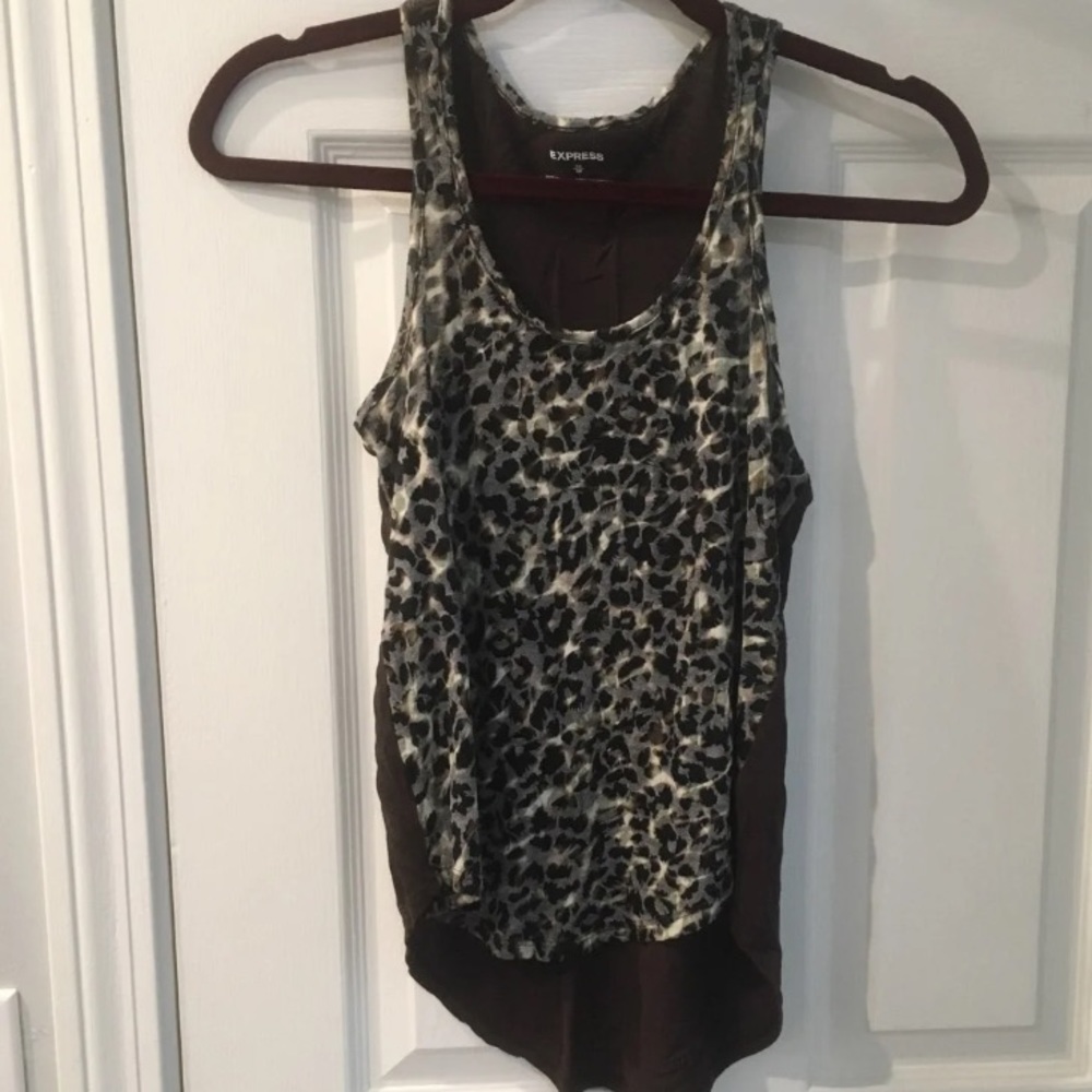Express Leopard Print Tank